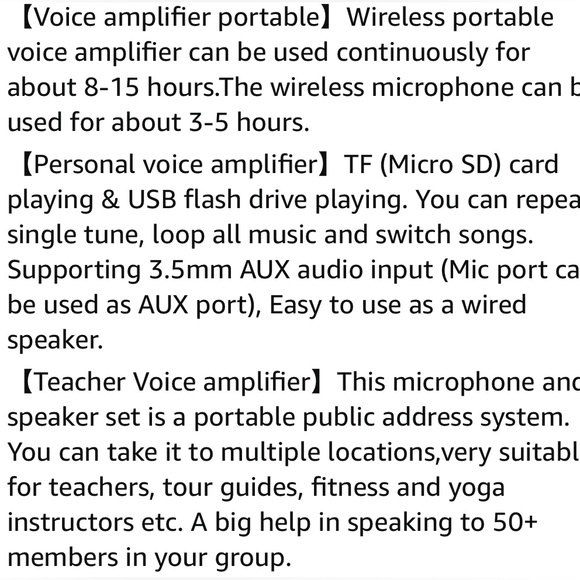 NWOT ZOWEETEK Voice Amplifier Microphone Headset - Picture 3 of 10